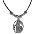 Howling Wolf Adjustable Cord Necklace